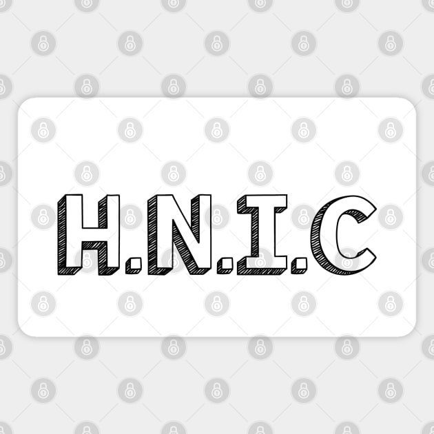 H.N.I.C / / Typography Design Magnet by Aqumoet